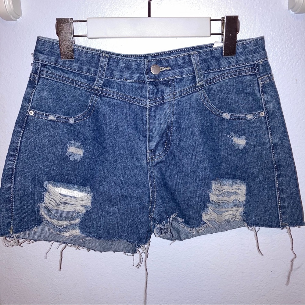 Romwe Mom Jean Shorts
